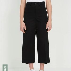 Frank&Oak - Josephine cropped wide leg pants - Black